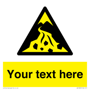 Custom Warning: Debris flow zone